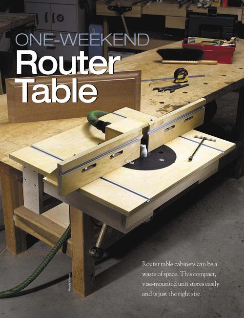 One-Weekend Router Table Project Download
