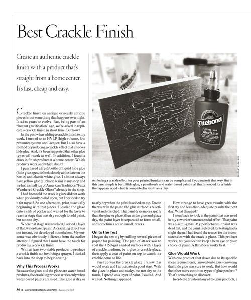 Best Crackle Finish Digital Download – Popular Woodworking