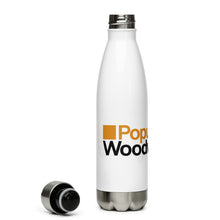 Load image into Gallery viewer, Popular Woodworking Stainless Steel Water Bottle - Pop Wood Logo