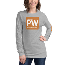 Load image into Gallery viewer, Popular Woodworking Square Logo Long Sleeve T-Shirt