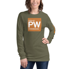 Load image into Gallery viewer, Popular Woodworking Square Logo Long Sleeve T-Shirt