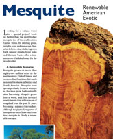 Mesquite: Renewable, American, Exotic: Digital Download