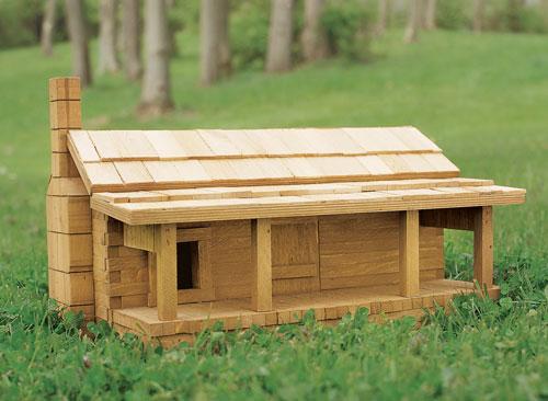 House Sparrow Log Cabin Birdhouse Project Download