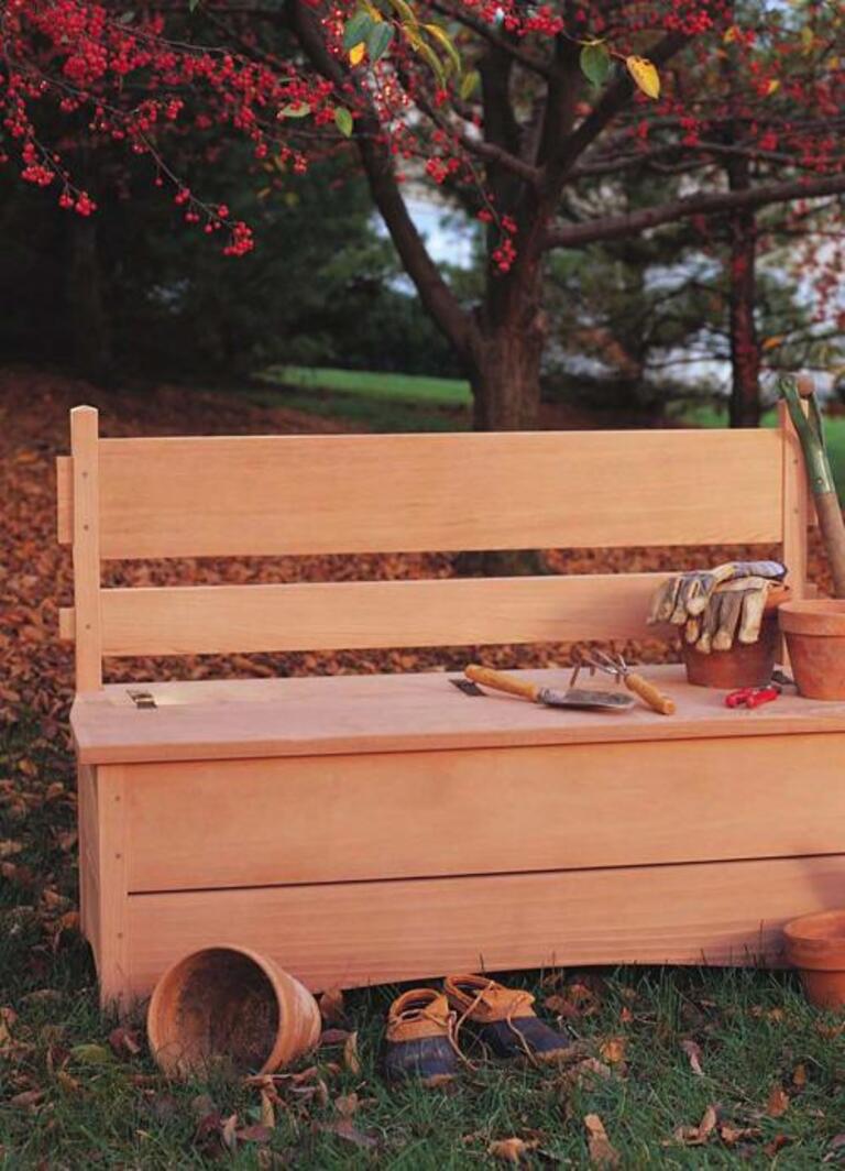 Garden Storage Bench Project Download
