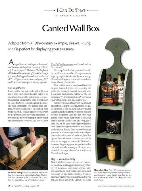 Canted Wall Box Project Download