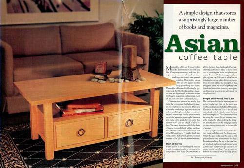 Asian Coffee Table Project Download