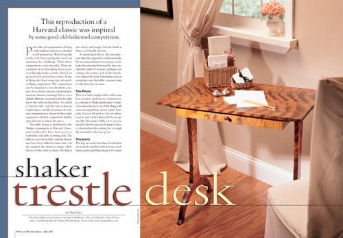 Shaker Trestle Desk Project Download