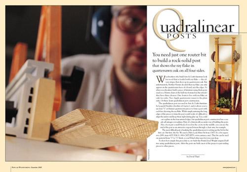 Quadralinear Posts Digital Download – Popular Woodworking