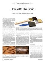 Flexner on Finishing: How to Brush a Finish Digital Download