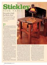 Stickley Side Table Project Download