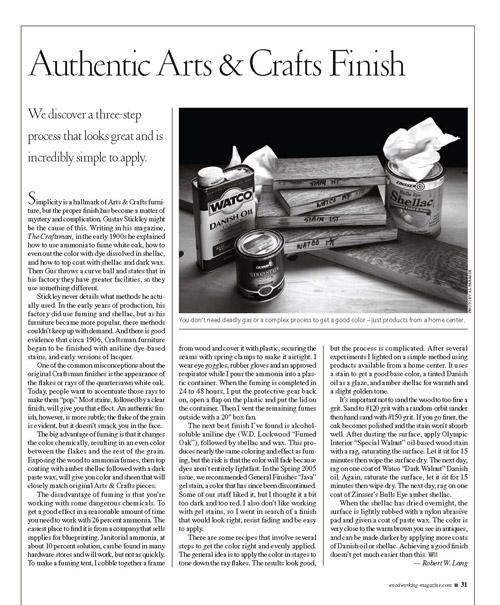Authentic Arts & Crafts Finish Digital Download