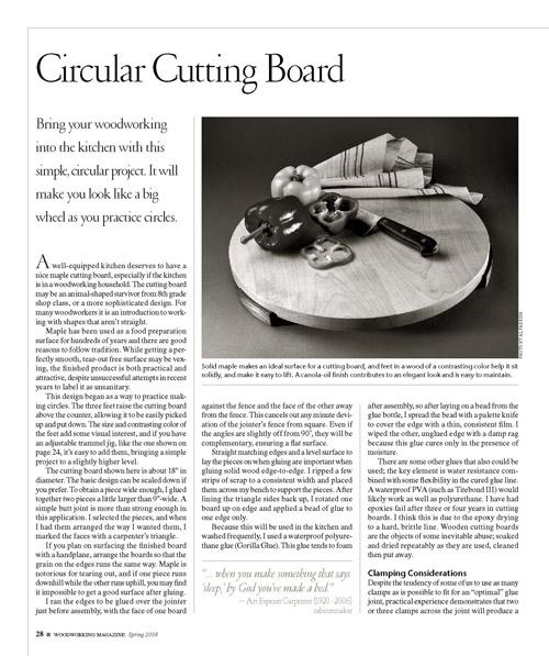 Circular Cutting Board Digital Download