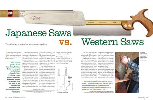 Japanese Saws vs. Western Saws  Digital Download