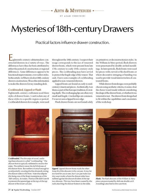 Arts & Mysteries: Mysteries of 18th-ceuntury Drawers Digital Download