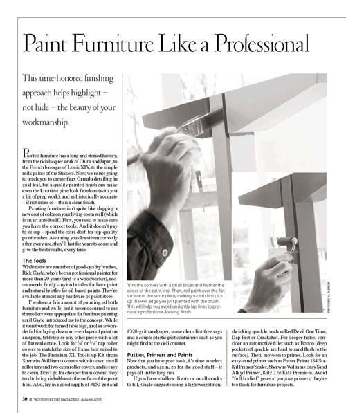 Paint Furniture Like a Professional Digital Download