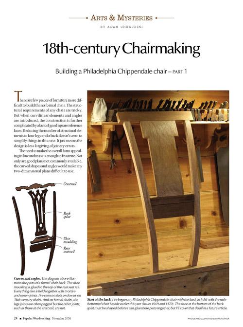 Arts & Mysteries: 18th-century Chairmaking - Philadelphia Chippendale Chair Part II Digital Download