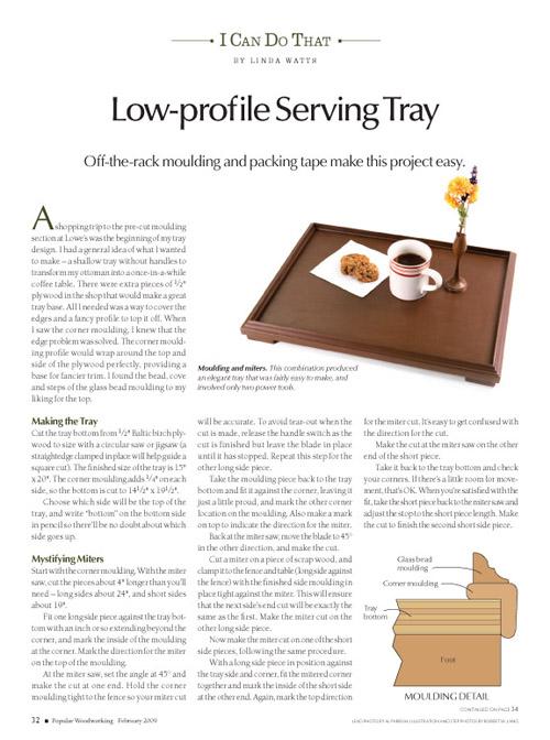 Easy Serving Tray Project Download