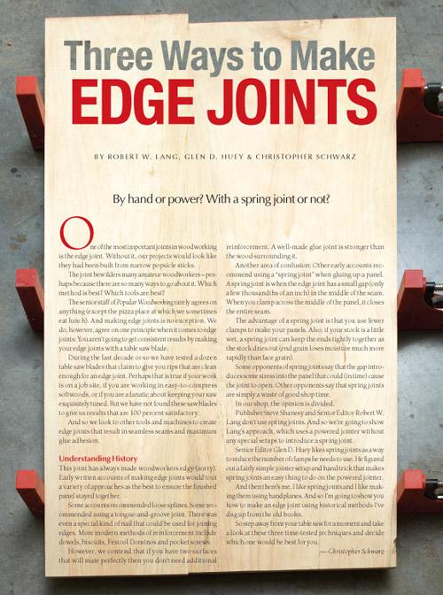 Three Ways to Make Edge Joints Digital Download