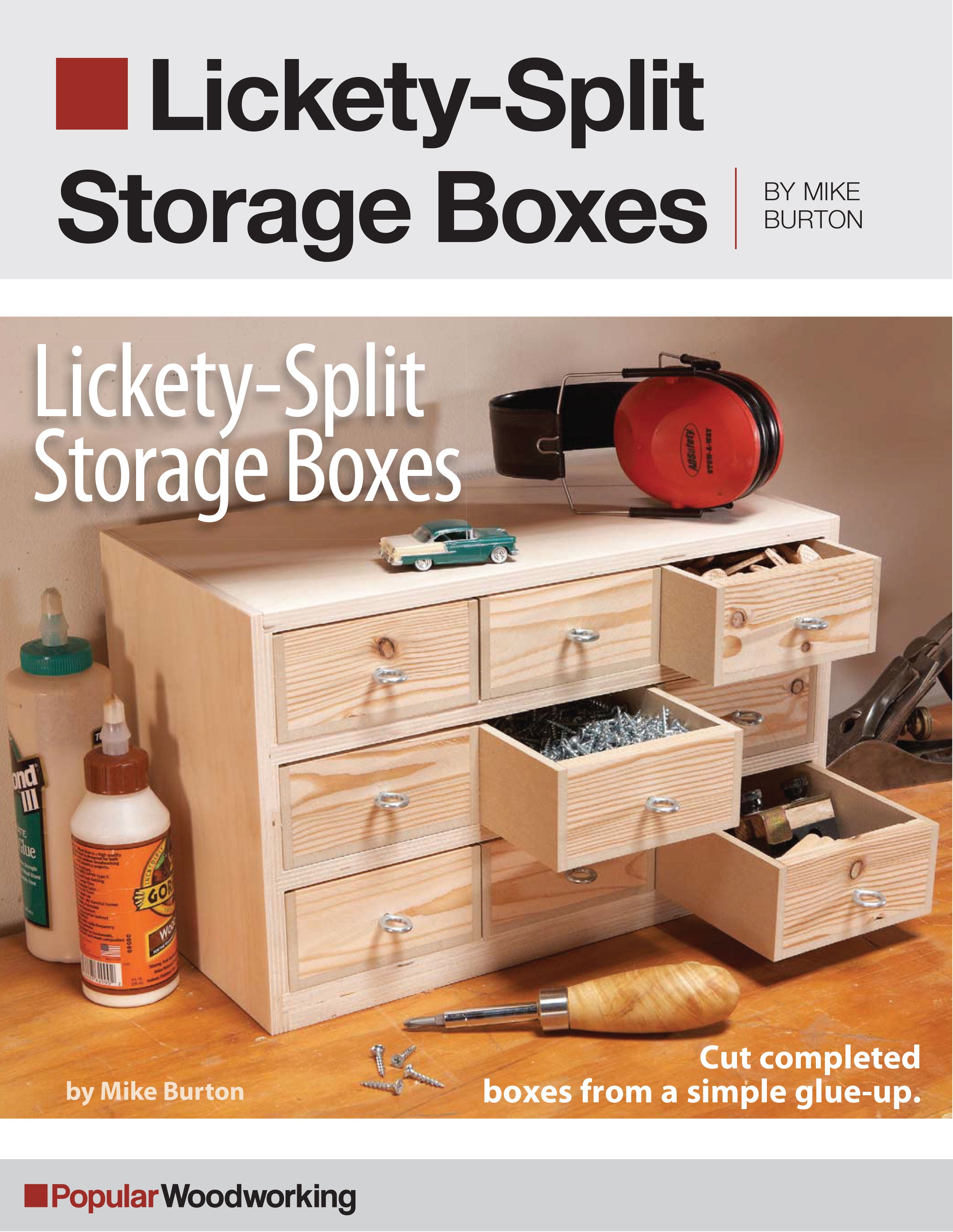 Lickety-Split Storage Boxes Project Download – Popular Woodworking