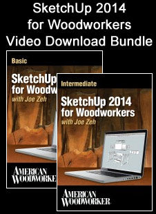 SketchUp 2014 for Woodworkers Video Download Bundle