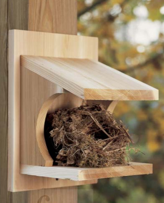American Robin Nesting Shelf Project Download